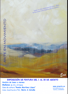 Cartel de la exposición en Boiro
